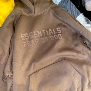Essentials Hoodie “Wood” Size M